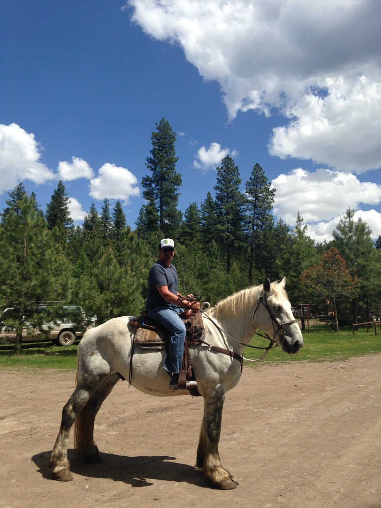 As the tallest in our group, Spencer was (appropriately) paired with Jumbo. 