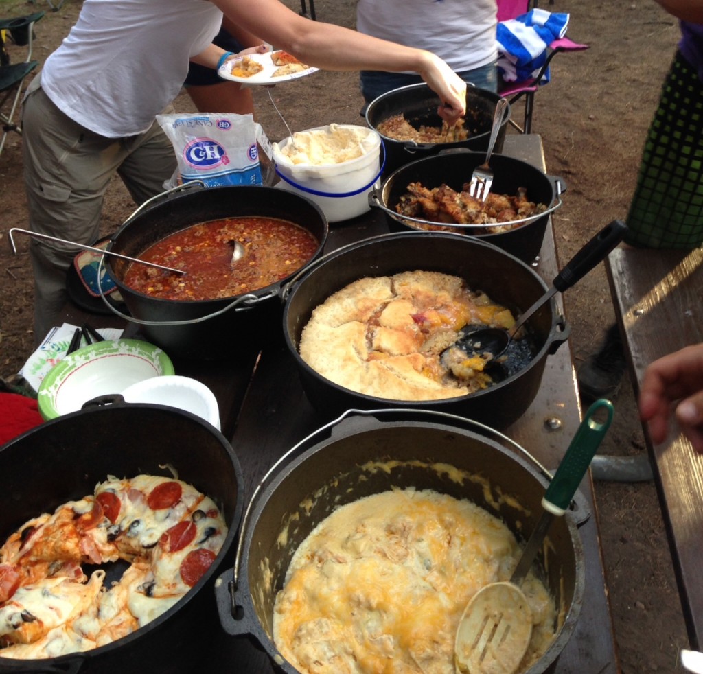 The weekend festivities also included a Dutch oven cook-off. There may have been "some" trash talking involved. 