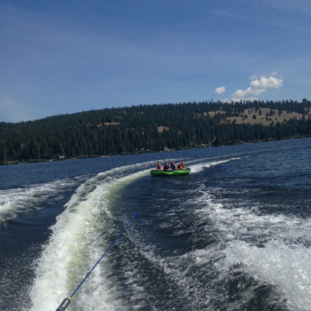 Q: How many cousins can you fit on one tube? A: Four. 