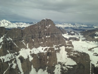 The peaks of Glacier National Park. 