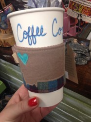 The owner of Montana Bear Food makes these adorable coffee cozies. 