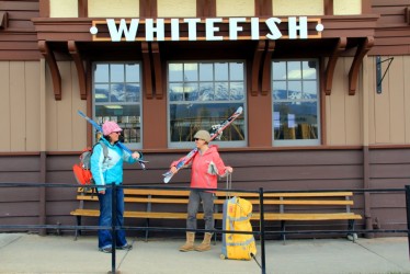 Skiers prepare for a weekend of hitting the trails on Big Mountain. Photo: Brian Schott