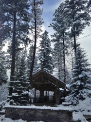 The entrance to the main lodge. 