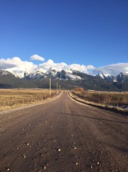 A backroad near St. Ignatius. 