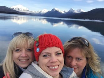 Glacier National Park requires a group selfie. 