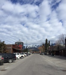 The view of Big Mountain from Central Avenue.