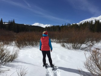 Taking in the view of Little Dog Mountain in Glacier National Park.