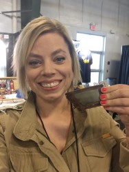 Question: is it normal to be THIS excited about a belt buckle?  Answer: When your name is Tia, YES.