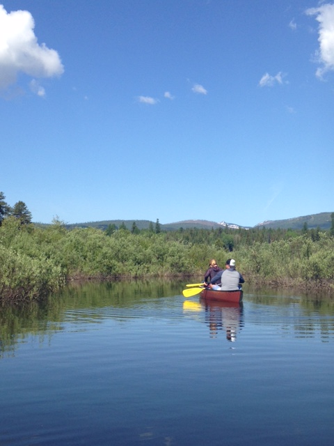 Paddling the Clearwater Canoe Trail. 