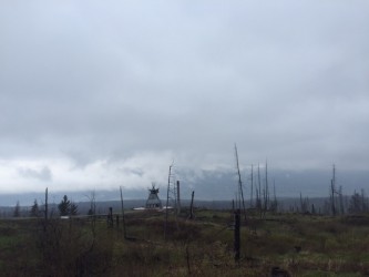 The new interpretive overlook near St. Mary. 