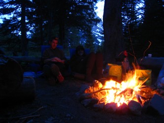 Just you, a fire and Montana's star-filled night sky. 