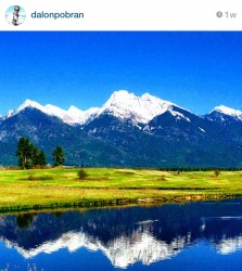 The Mission Mountains in spring. 