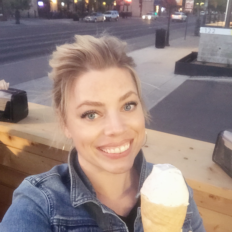 Happiness is freshly toasted coconut ice cream. 