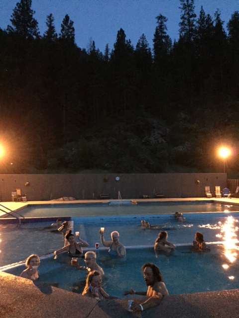 Any stay at Quinn's requires a soak in the hot springs. 
