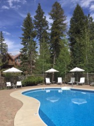 I LOVED the outdoor pool. I'd say it has one of the most beautiful pool settings in all of Montana.