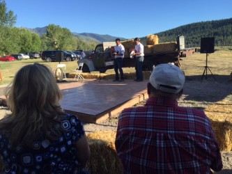 Kyle and Zach Felsman kicked off the night with drumming and singing. 