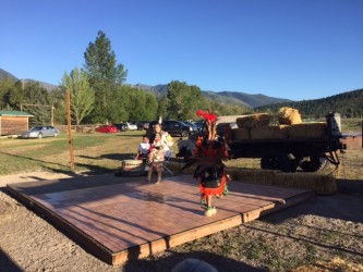 The night's entertainment ended with Salish dancers. 