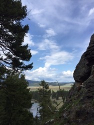 The view of the Blackfoot Valley from Lookout Rock. 