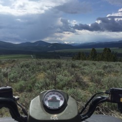 The view from the top of my ATV. 