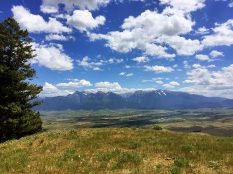 This view of the Mission Mountains is perfection.