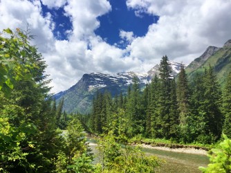 Glacier National Park from the Going-to-the-Sun Road. 