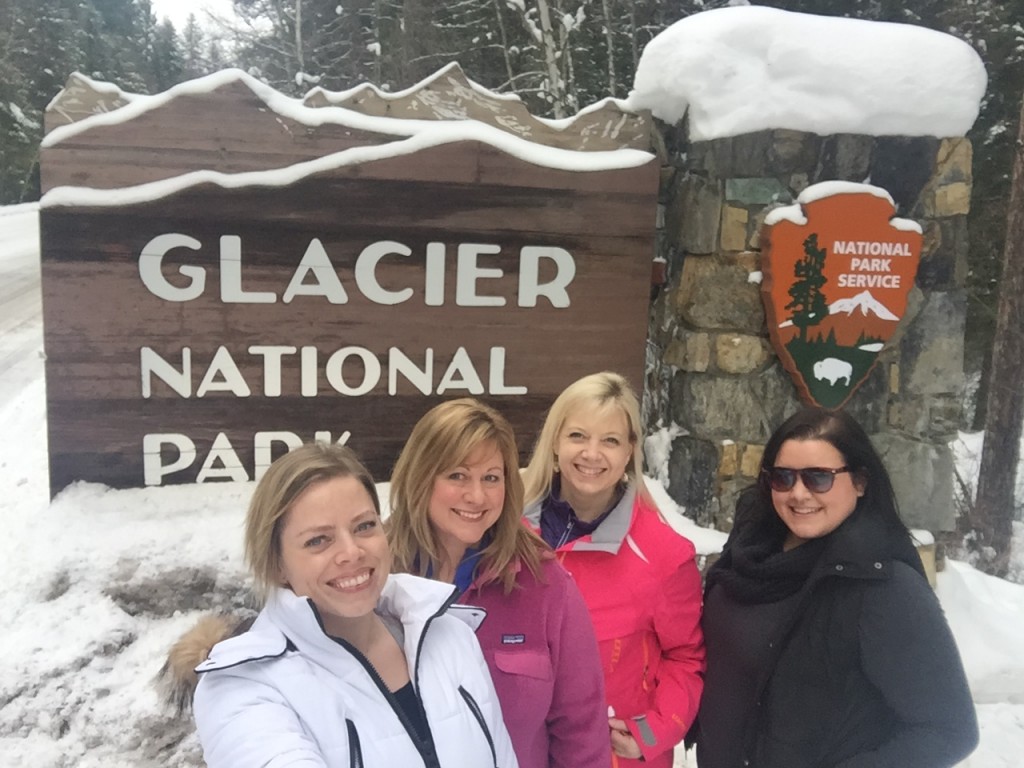 The obligatory group photo op at the west entrance. 