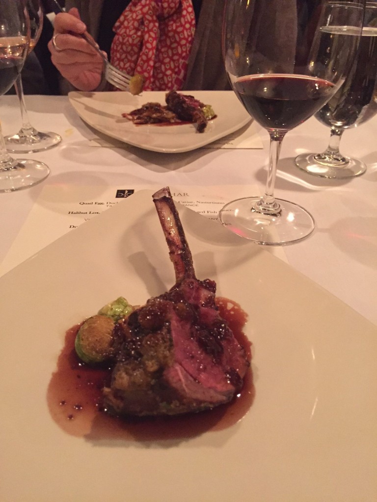 Washington rack of lamb. 