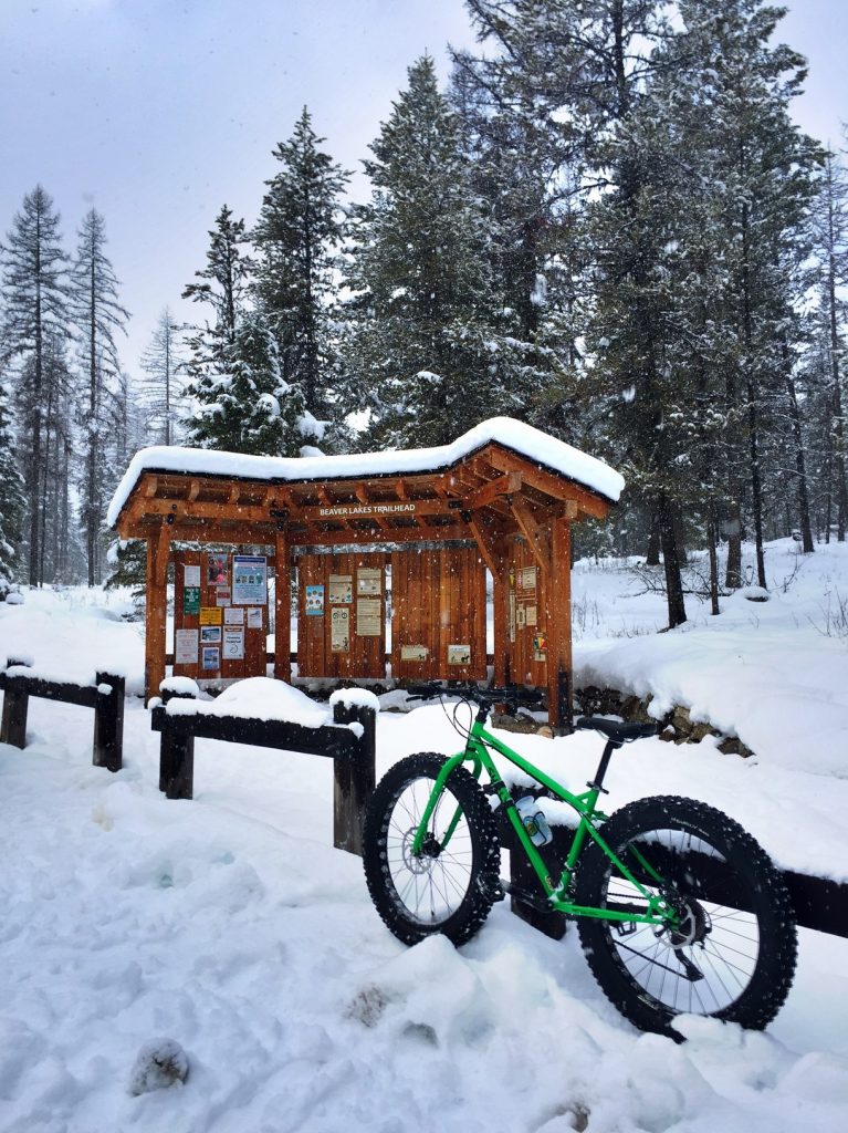 My bike at the trailhead. 