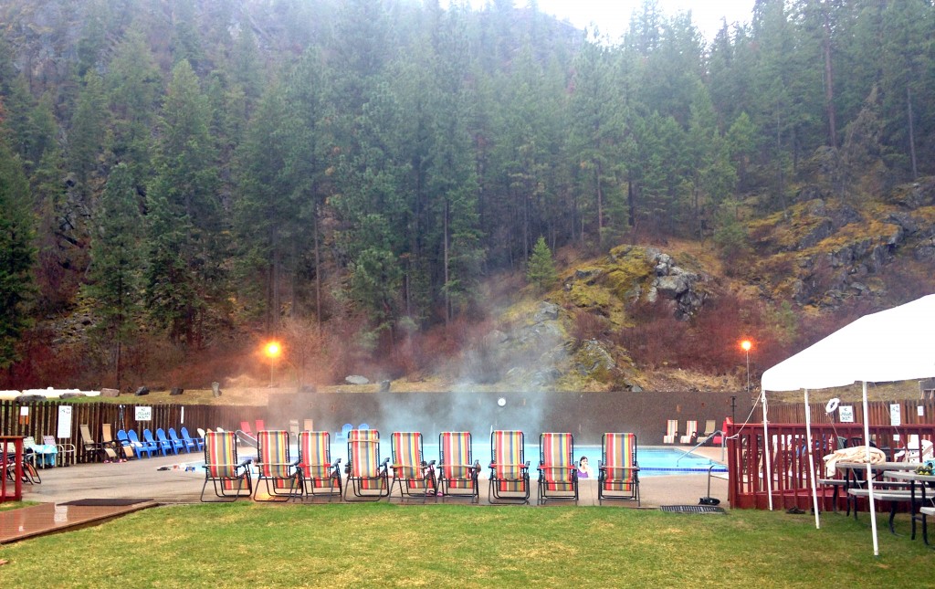The pools at Quinn's Hot Springs Resort. 