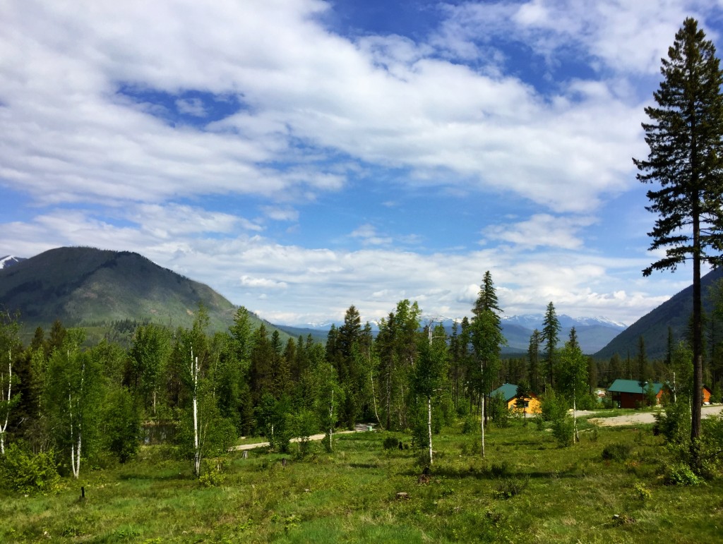 The view of our destination: Glacier National Park. 