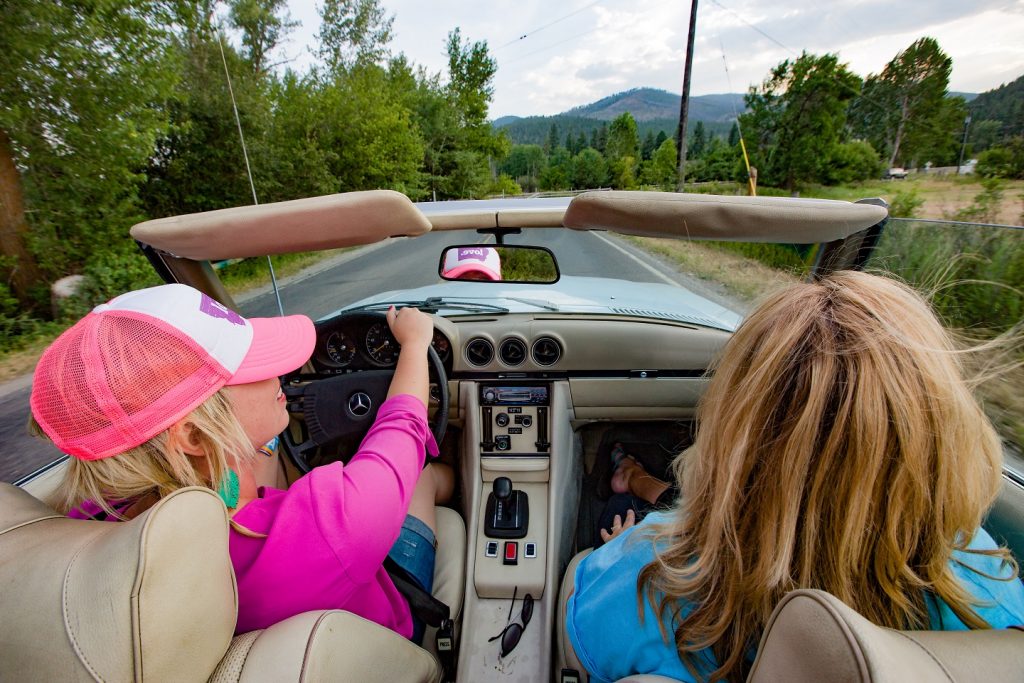 Cruising Montana's roads. 