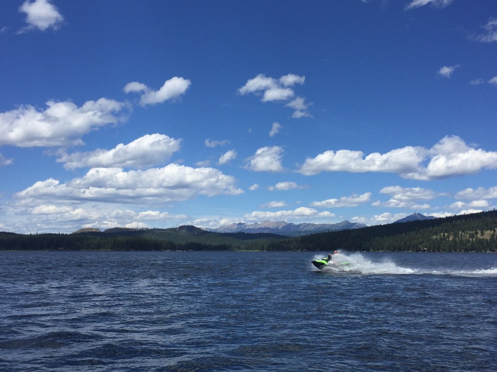 My buddy Dwain playing on the water. 