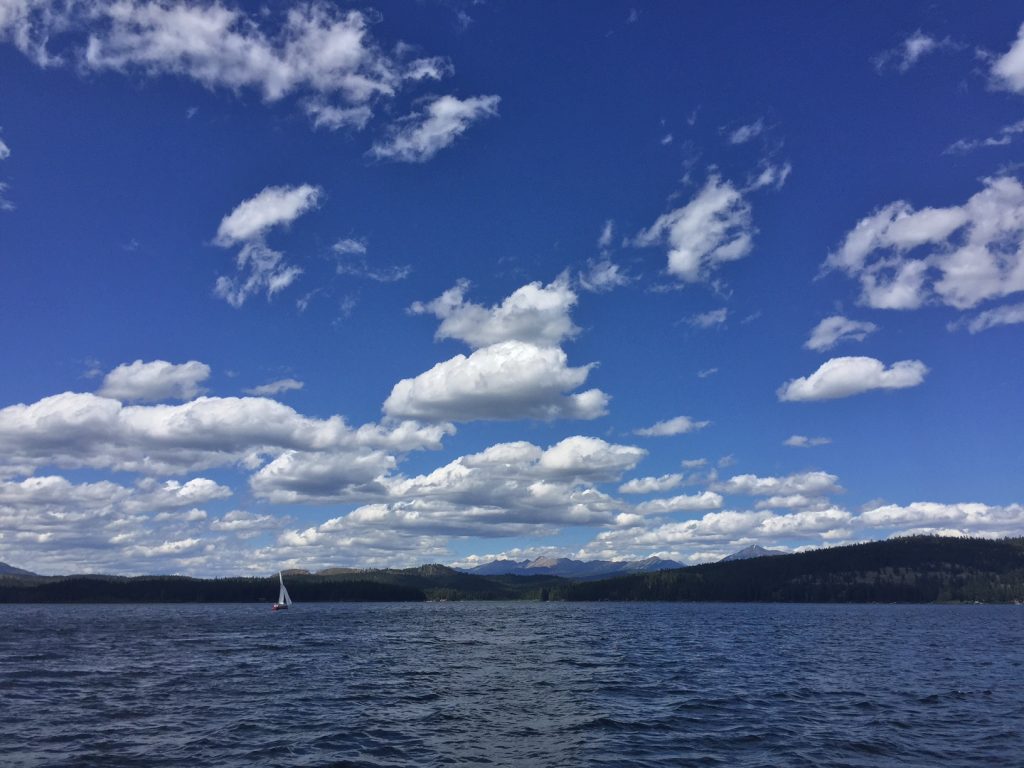 A perfect day for sailing. 