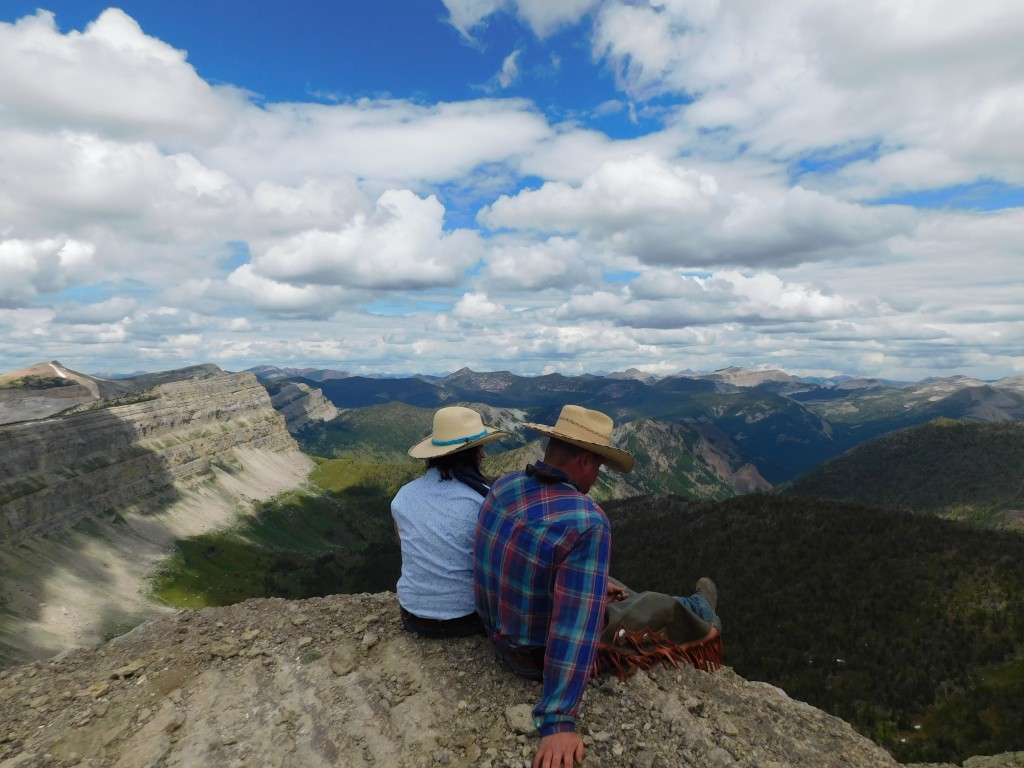 Amy and Tucker, taking in the landscape. 