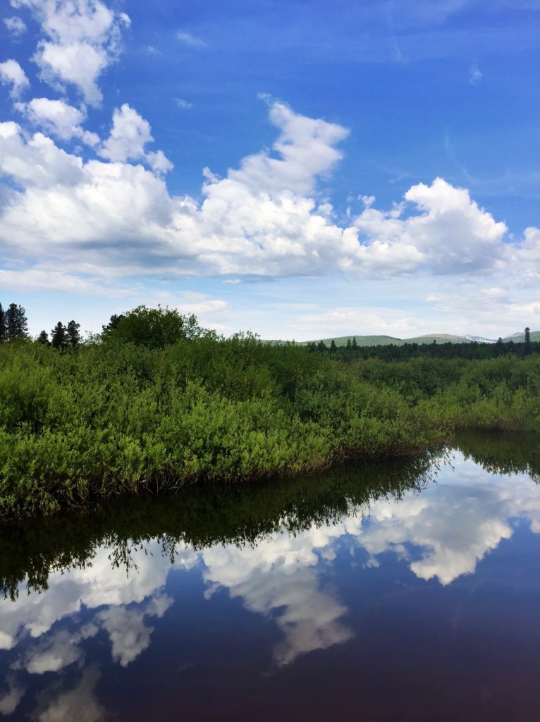 Sky and land collide near Seeley Lake. 