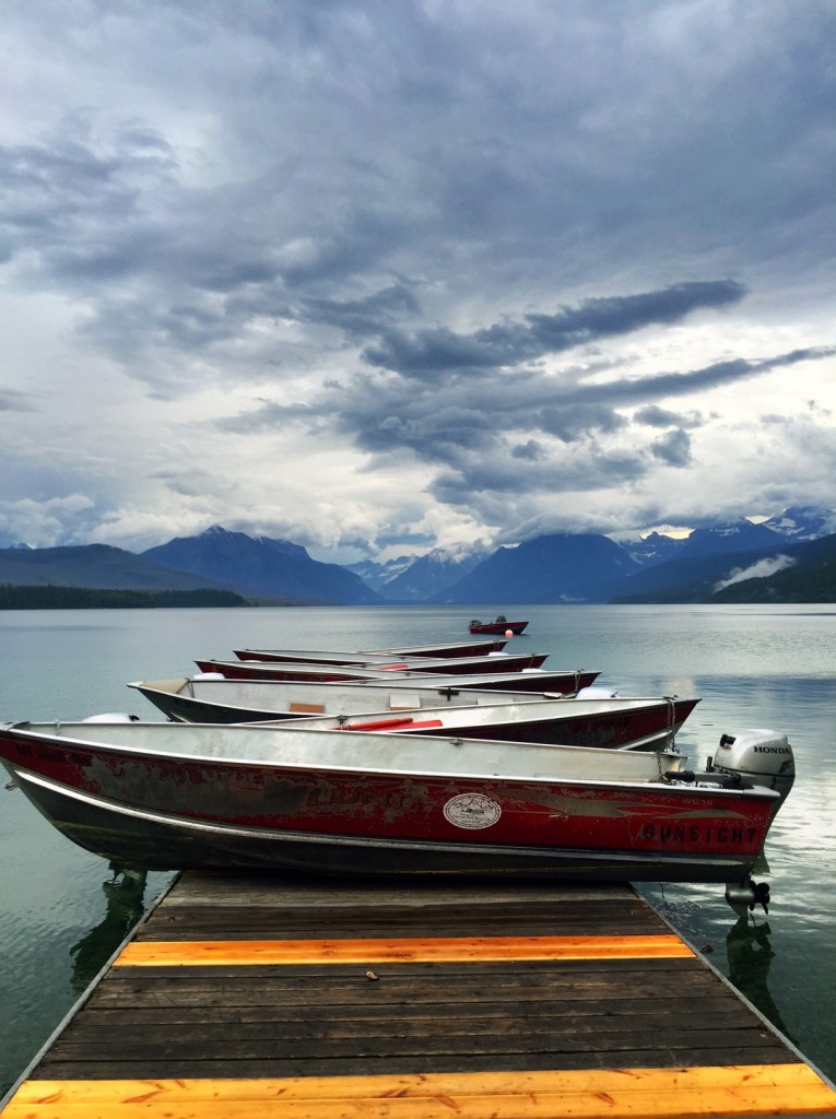 One of my favorite scenes, the boats of Glacier Park Boat Company at Apgar in Glacier National Park. 