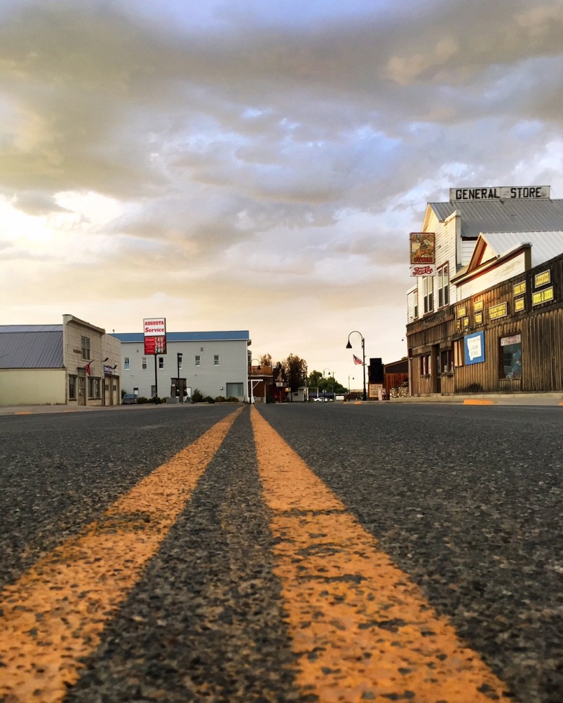 One of the perks of small-town living: little traffic.