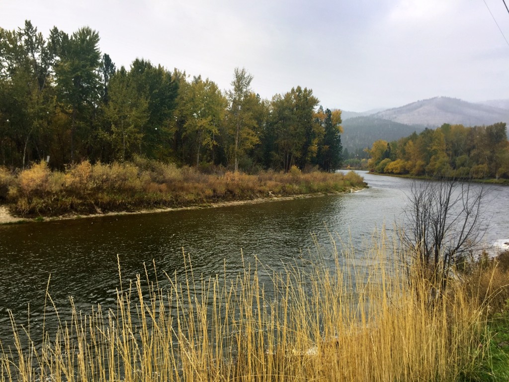 As we left Missoula, a soft snow started to fall. (I told you Montana's weather was dramatic.)