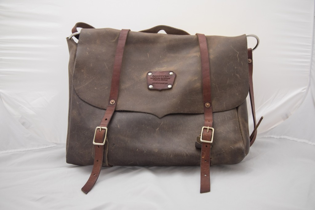 A well-loved leather bag from Goertzen. Photo: Taylar Robbins