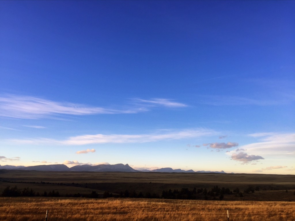 The aptly described Rocky Mountain Front, where the plains and mountains meet. 