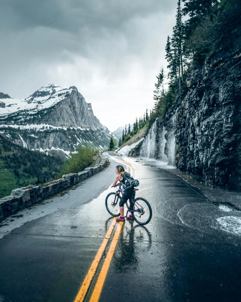 Spring Biking the Going-to-the-Sun Road in Glacier National Park