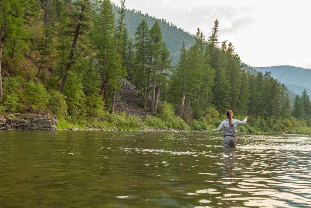 Kids Fly Fishing Trips - Bitterroot River - fly-fishing lessons for kids.